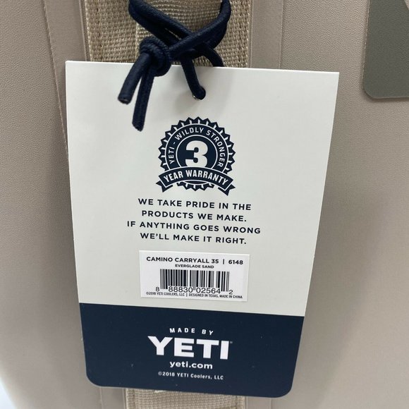 Yeti Camino Carryall 35 Tote Bag All Purpose Utility Everglade Sand Waterproof - Picture 5 of 10